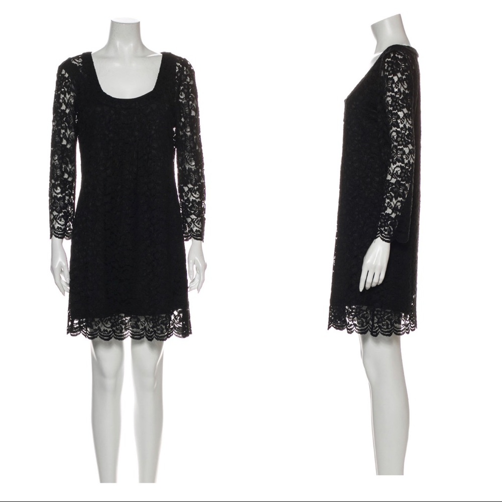 Diane von Furstenberg Hasina Black Lace Dress